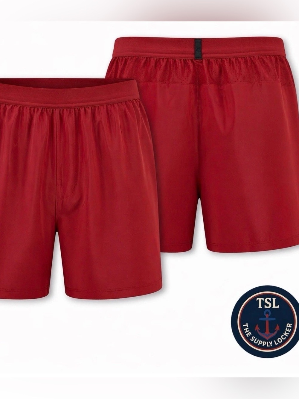 VRST Accelerate Lined Shorts XXL Red 5” Inseam Athletic Gym Mens NWT
